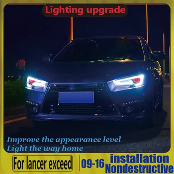 

Front Lamps For 2008-2013 Year Lancer Exceed LED Headlights Assembly Head Lamps With DRL
