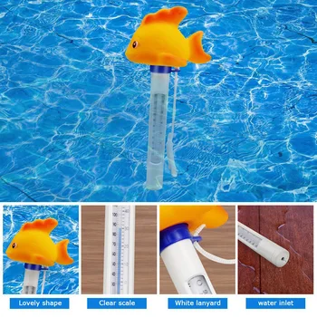 

Spot Floating Swimming Pool Thermometer with String Pond Water Thermometer for Swimming Pool Bath Spa Hot Tubs QP2