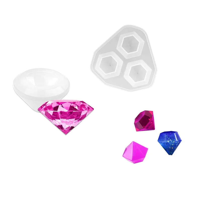 

Ocean Diamond Shape DIY Silicone Mold Jewelry Pendant Necklace Resin Beading Casting Mould for Craft Making