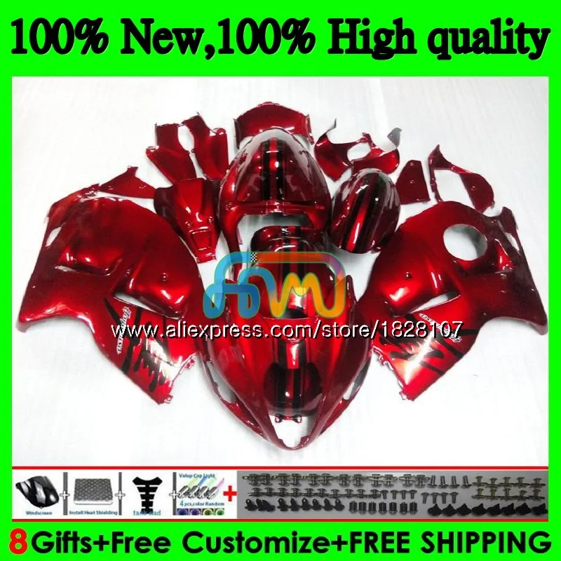 Корпус для SUZUKI Hayabusa конфеты красный hot R 1300 GSXR1300 96 97 98 99 01 48BS. 21 GSXR-1300 1996 1997 1998 1999 2000 2001 обтекатель - Цвет: No. 1