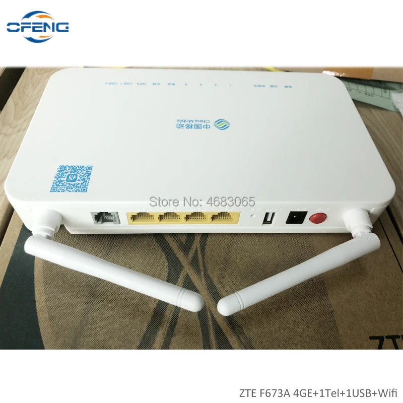 zte F673A V2 GPON ONU 4GE+ 1Tel+ USB+ Wifi такая же функция, как F660 F623 onu gpon zte волоконно-оптический модем