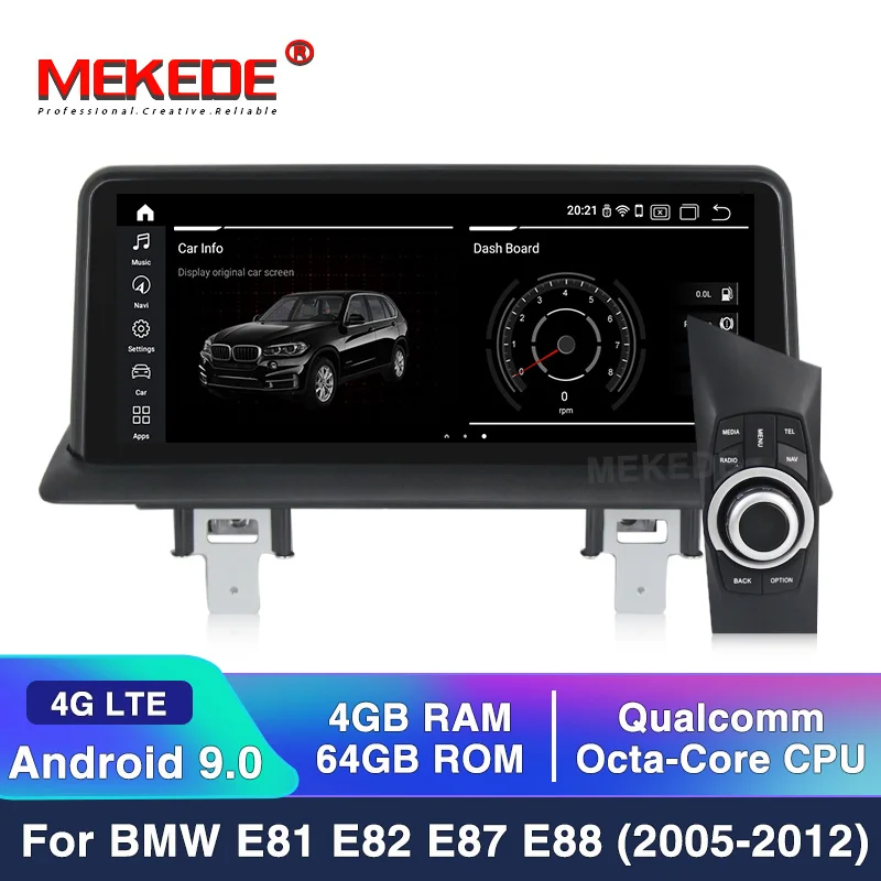 Clearance MEKEDE HD ID7 10.25 inch Android 9.0 Car GPS Navigation Radio player for BMW 1 Series 120i E81 E82 E87 E88 2G RAM 32G ROM 0