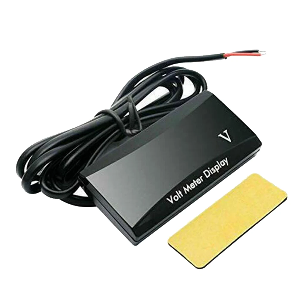 New Mini Digital Voltmeter 8-16V LED Car Auto Voltage Volt Panel Meter 2 Wire