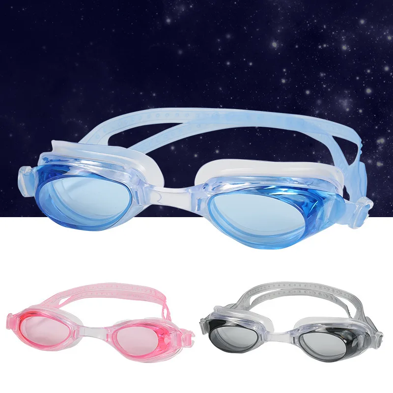 

[Bag Goggles] High-definition Plain Glass Goggles Waterproof Anti-fog for Both Men And Women Glasses Silica Gel Swimming Goggles