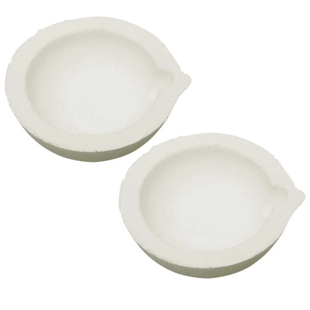 High Temperature Quartz Melting Crucible Dish Bowl Pot Casting for Gold Silver can CSV - Color: S  2PC