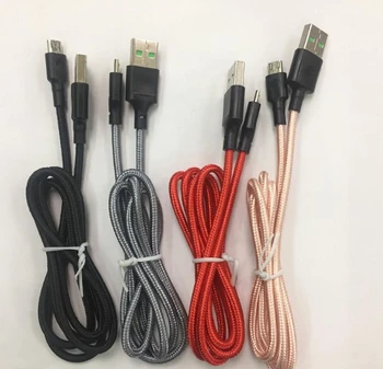 

2m 6ft for V8 Braided USB Cable V8 Micro USB Data Line Sync Charger Cable Cord Weave Rope Data Line For Smart phone Type C cable