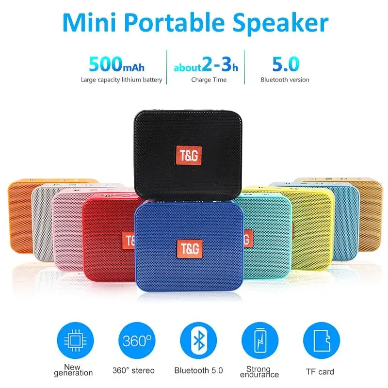 Мини Портативная Bluetooth-колонка Беспроводная музыкальная USB-Колонка s 3D стерео