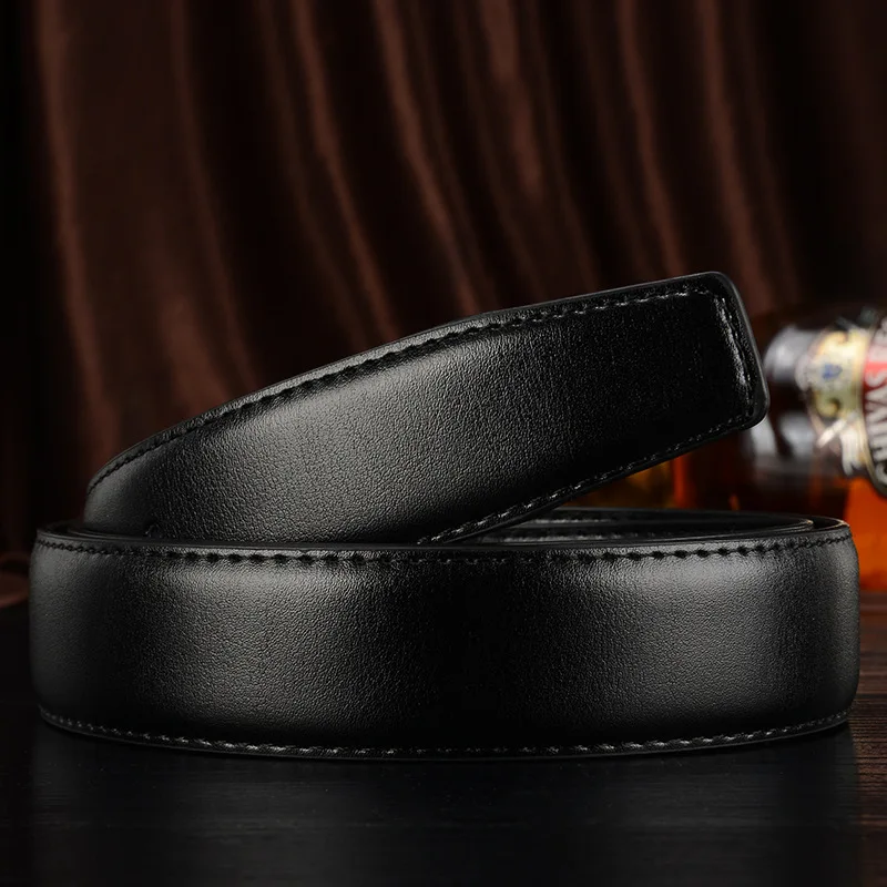 No Buckle 3.2 3.5cm 3.8cm Width Genuine Leather Belts 105-125cm Without Buckle for Pin Buckle Black 2.4cm 2.8cm 3.0cm Wide Belt webbing belt Belts