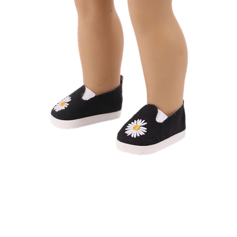 Doll Shoes For 43 cm Born Baby Clothes Items Accessories & 18 Inch American Doll Girl Toy & Nenuco Gift 7 cm doll shoes