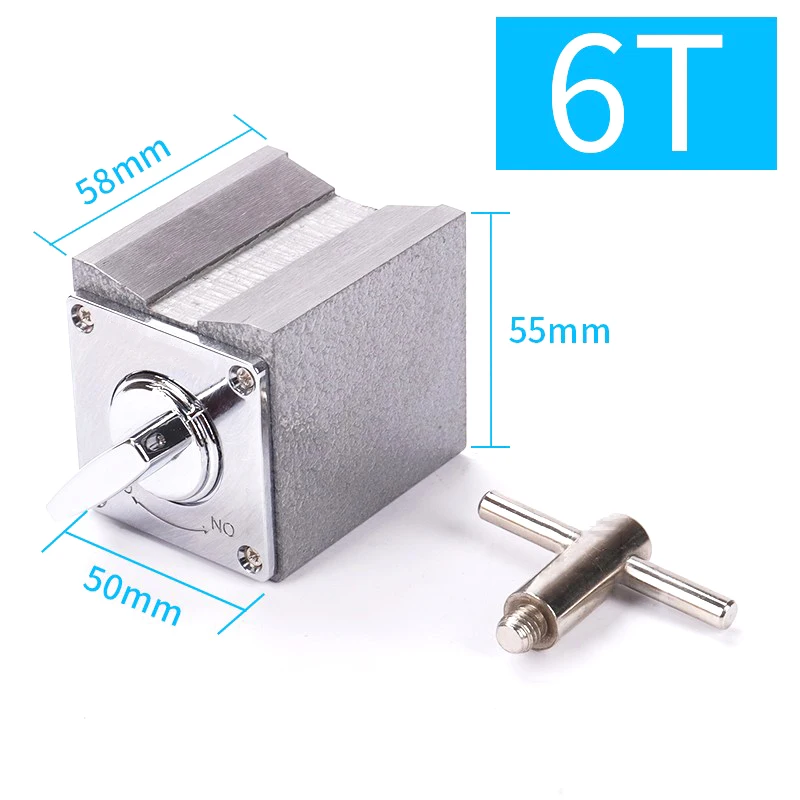  Metal Switch Magnetic Table Base 6T 8T 10T 12T V type Magnetic Base Dial Indicator Stand Base Magne