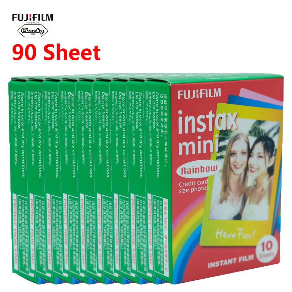 90 Sheets 10-100 Sheets Fuji Fujifilm instax mini 9 8 film for Fujifilm Instax instant mini 9 8 7s 25 50s 9 90 Camera Sp-2 photo Paper - Цвет: 90 Sheets