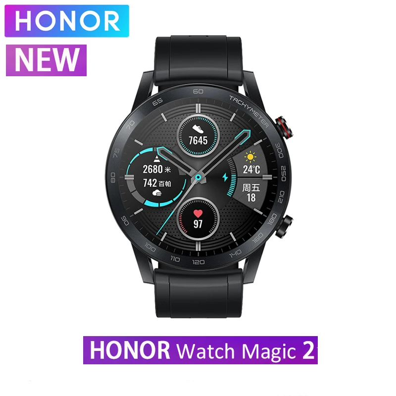 

NEW Honor Watch Magic 2 Smart watch Bluetooth 5.1 Smartwatch Blood Oxygen 14 Days Phone Call Heart Rate For Android iOS