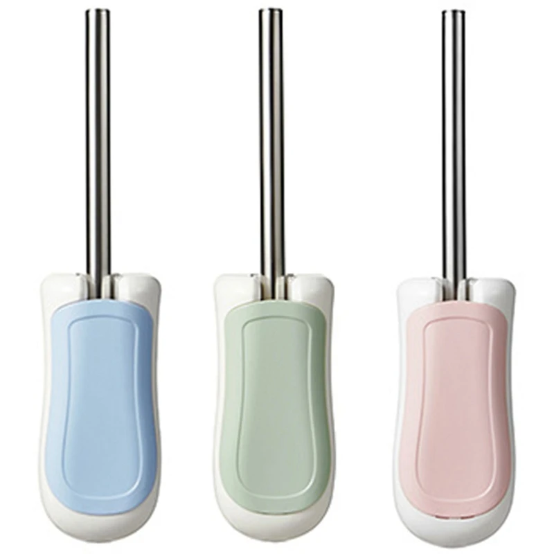 Portable Wall-Mounted Toilet Brush Set with Base Toilet Cleaning Long Handle Bathroom Brush for Toilet Bathroom
