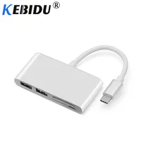 Kebidu 5 в 1 USB C кардридер usb type C OTG USB-C Micro USB адаптер питания для Macbook Air Pro Surface Pro 6 huawei Mate20