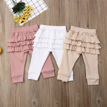 

Baby Pants Babies Newborn Toddler Infant Girls Boy Spring Autumn Casual Ruffle Harem Pants Leggings 6M-3Y Baby Clothes