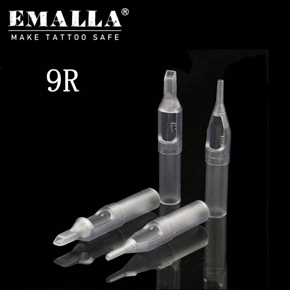 

50PCS Clear Grey Disposable Short Tips 9R Tattoo Tips Tubes Tattoo Gun Tattoo Needles Supplies Tattoo Accessories Free Shipping