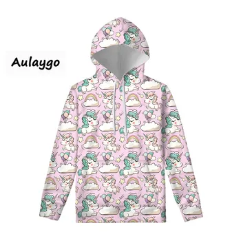 

Women Unicorn Sweatshirt Plus Size Long Sleeve Pocket Pullover Hoodie Female Casual Hooded Sweatshirts Friends Hoodie Ubrania