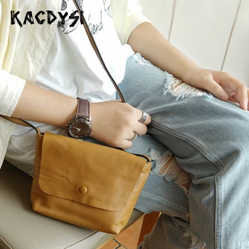 

Natural Cow Leather Quality Small Womens Crossbody Bag Designer Retro Messenger Shoulder Bag Lady Casual Sling Bag Satchel Purse