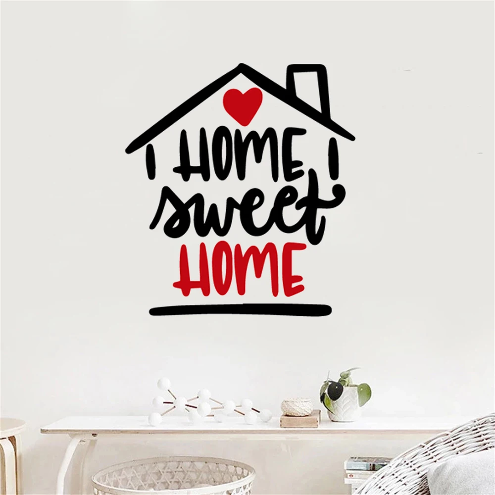 

Love Wall Decals Home Sweet Home Quotes Stickers For Bedroom Outdoor Doors Windows Decor Poster Removable Vinyl Murals HJ0664