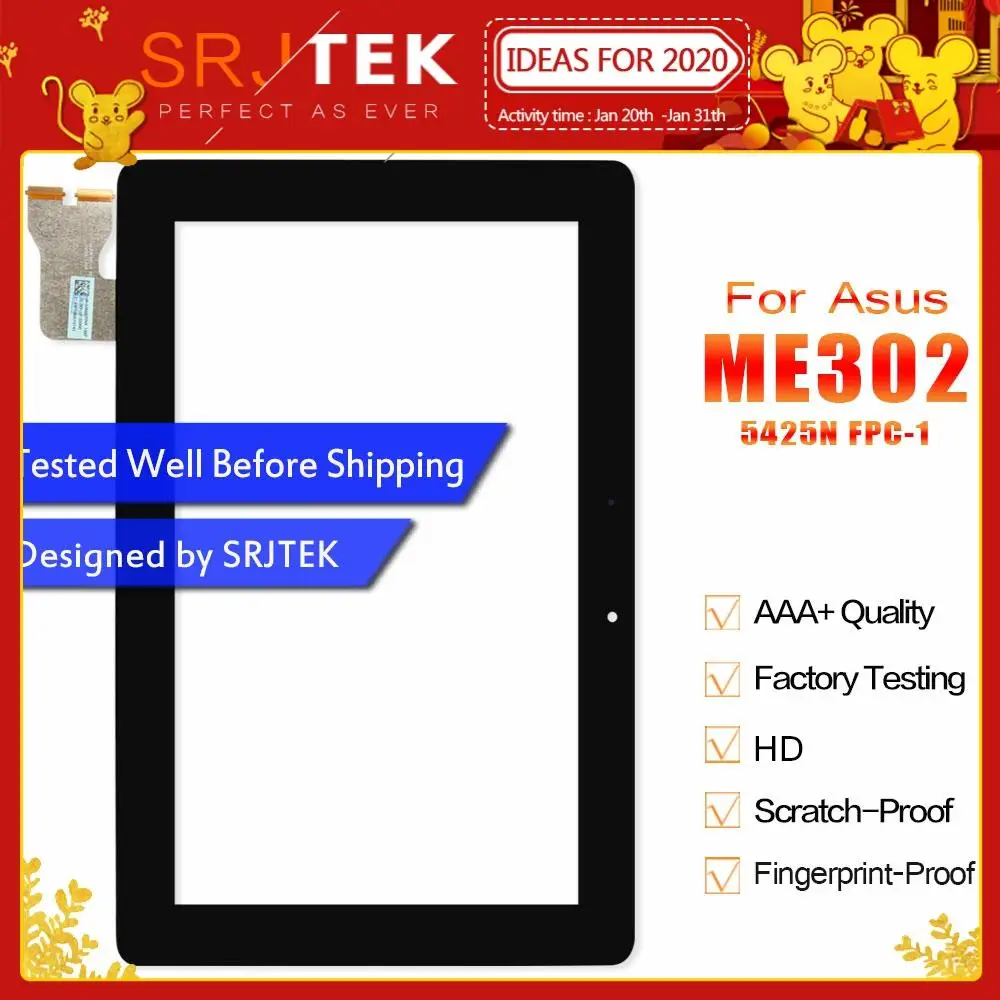 Kopen Digitizer Voor Asus Memo Pad Fhd 10 ME302 ME302C ME302KL K005 K00A 5425N FPC 1 Touch Screen Digitizer Glas Sensor Tablet pc