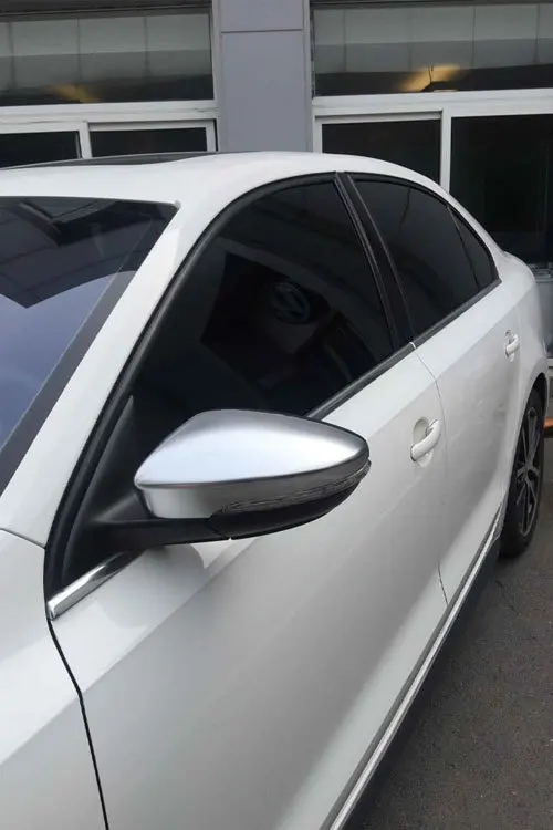 Для VW Passat B7 CC Jetta MK6 Beetle матовая хромированная крышка зеркала заднего вида боковое зеркало крышка корпус