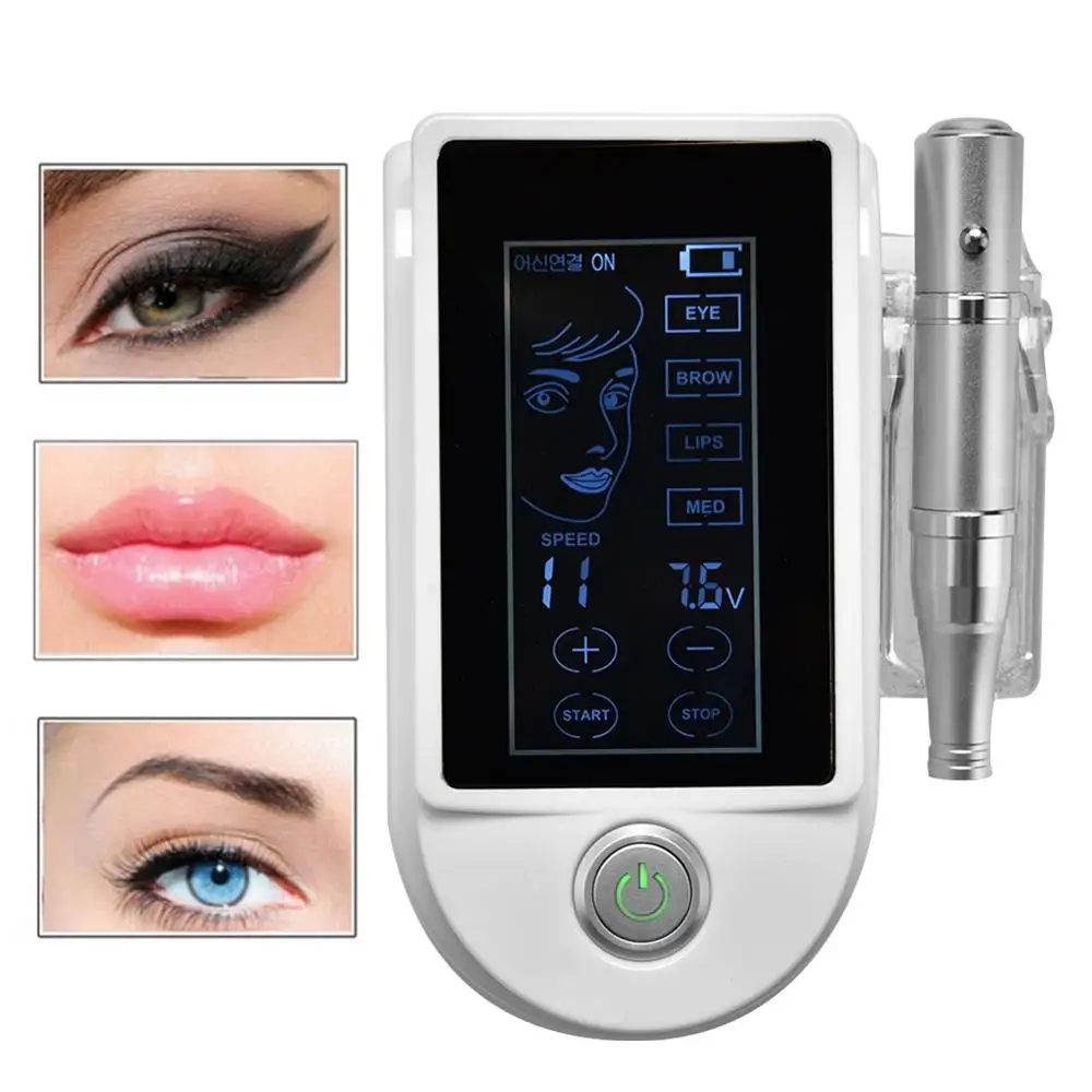 

Multifunctional Digital POP Sliver Intelligent Body Lip Eyebrow Permanent Makeup 10-speed Panel control Rotary Tattoo Accessory