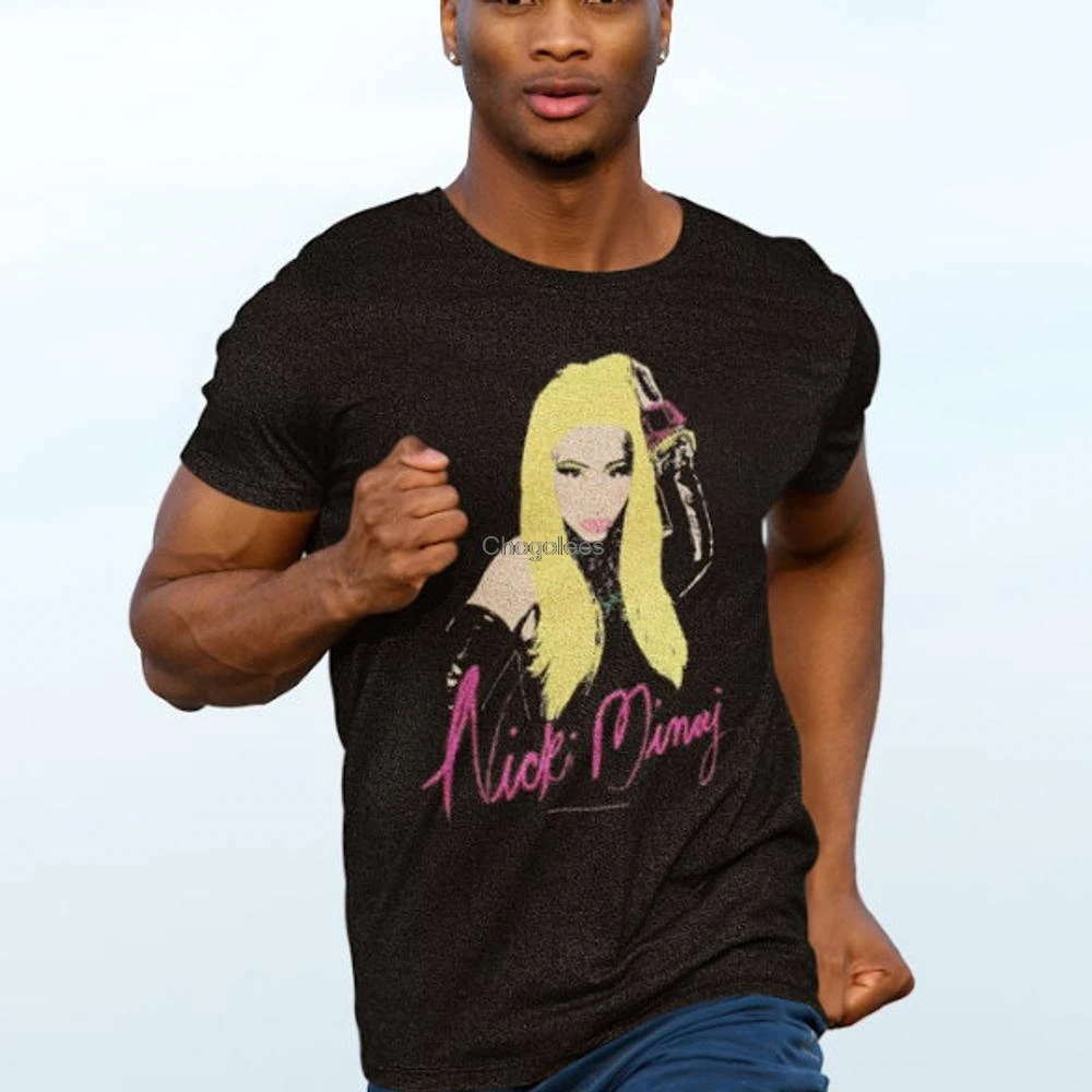 Черная футболка Nicki Minaj с цветным портретом Тур 2012 новая официальная Винтажная в