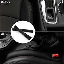 Для peugeot 2 шт. продвинутый мягкий Искусственная кожа 206 207 301 307 308 407 408 508 автокресло подкладка для щели наполнители прокладка для хранения Зарядка для бардачка