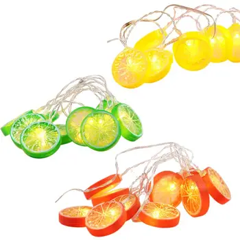 

10/20 LEDs Fruit String Light Cute Lemon Shape for Party Home Outdoor Store