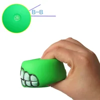 Pet Dog Ball Teeth Funny Trick Toy Silicone Toy for dogs Chew Squeaker Squeaky Dog Sound toys Pet puppy Toys interactive cat toy 2