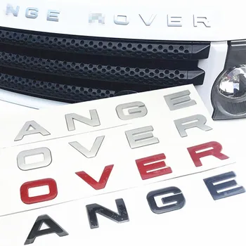 

10pcs (R--OVER / R--ANGE) 3D Car Front Head Hood Bonnet / Rear Tail Bumper Trunk Boot Mark Badge Emblem Logo Sticker Car Styling