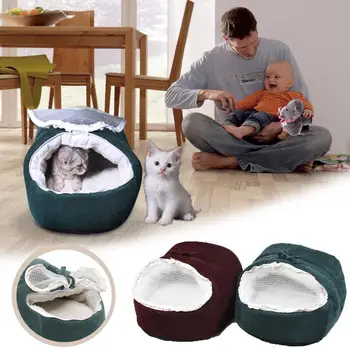 

Wool Winter Dog Bed Super Soft Pet Dog Cover For Dogs Cat's House Bed For Cats cama perro лежанка для кошек лежанка для собак