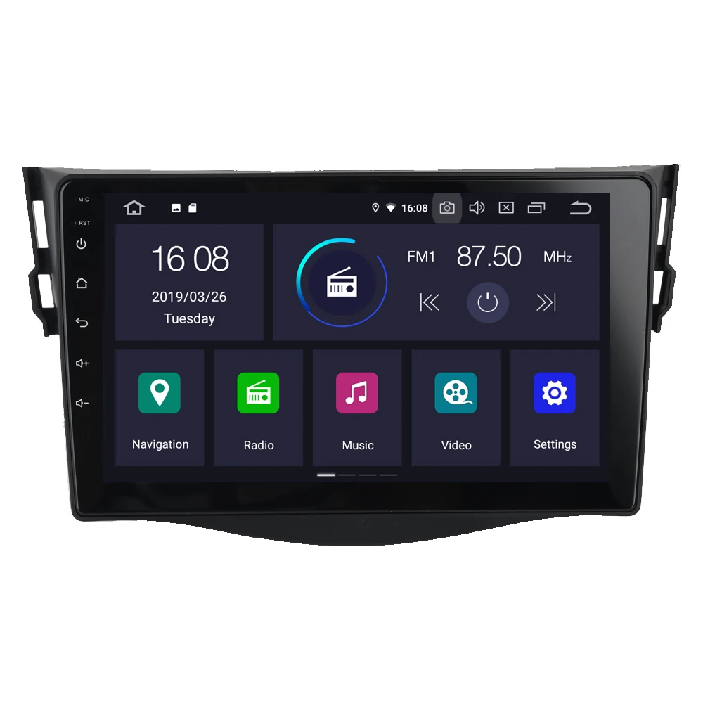 Best RoverOne For Toyota RAV4 2009-2012 Android 9.0 Autoradio Car Multimedia Player Bluetooth Radio GPS Navigation Head Unit NO DVD 5