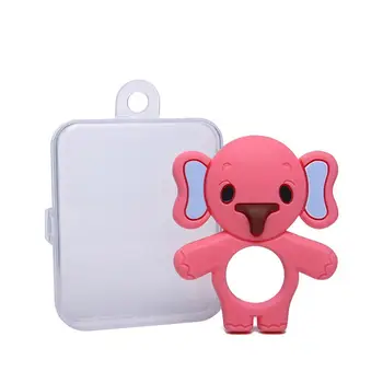 

Kuulee Babies Silicone Teething Toys Boys Easy teethers Hold Soft Bendable Highly Effective Elephant Teether Ring Best