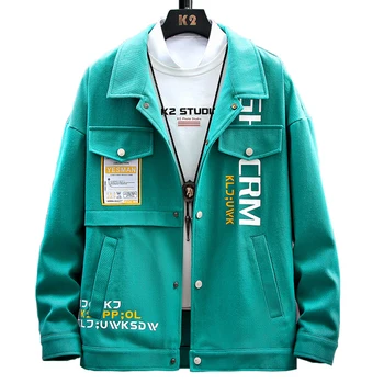 

Spring Denim Bomber Jacket Men Printed Pattern Cowboy Jackets Mens Fashion Street Jean Jacket Slim Fit Coats Male Tops Clothing