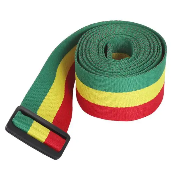 XSXS Adjustable Pure Cotton Rainbow African Drum Strap 5Cm Width 3.2M