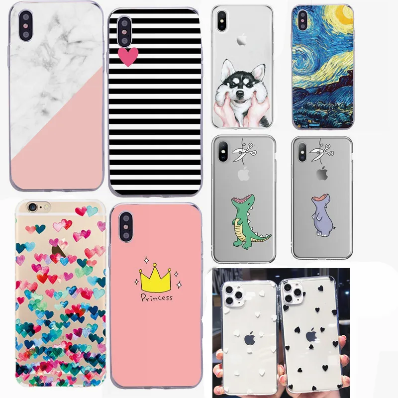 Чехол-накладка для iPhone 6 S 7 8 Plus X XS MAX XR 7plus из ТПУ | Мобильные телефоны и аксессуары