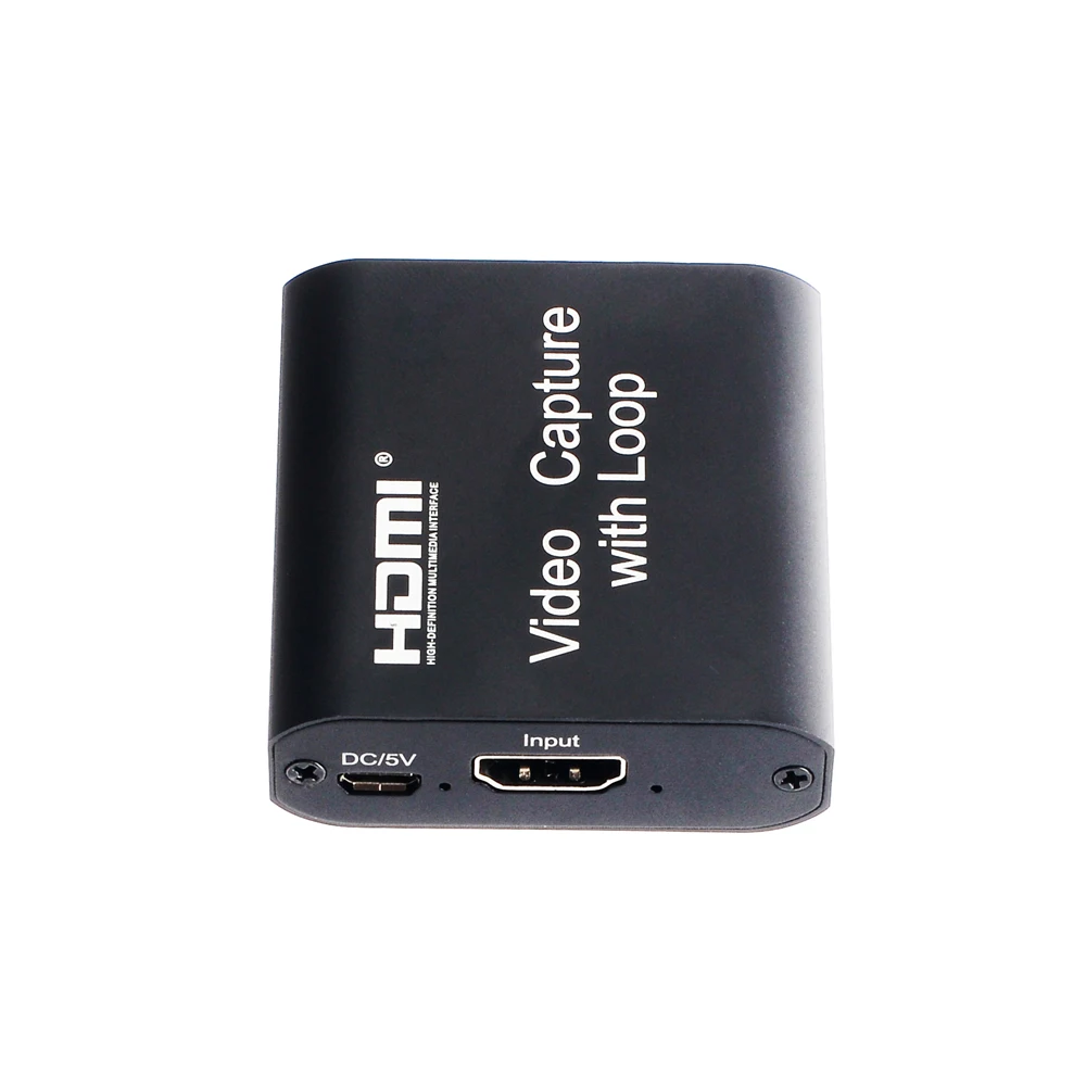 Новая HD 1080P 4K HDMI Карта видеозахвата HDMI к USB 2,0 видеозапись настольная игра Запись потоковая трансляция в прямом эфире локальная петля