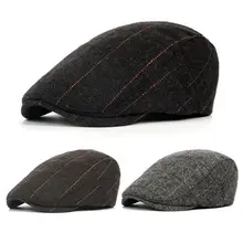 Мужская плоская кепка берет в елочку Newsboy Bakerboy Hat Peaky blinds cap