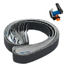 Bandes abrasives en carbure de silicium, en tissu doux, pour polissage du bois et du métal, 12 pièces 