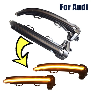 

2 pieces LED Dynamic Turn Signal Light Fit For Audi A4 S4 RS4 B9 2016-2019 Car Side Wing Rearview Mirror Blinker Indicator