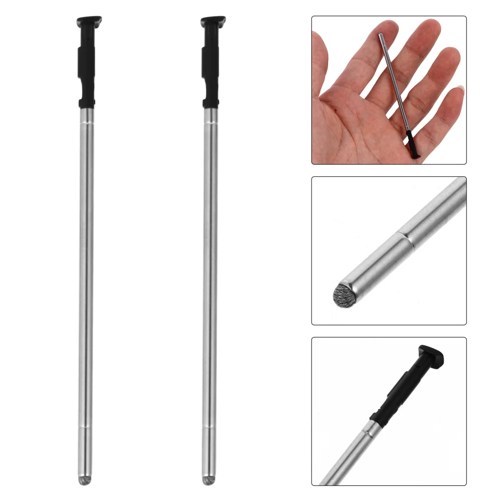 

2 Pcs Practical Stylus Touch Screen Devices Compitable for Stylo 4 (Silver)
