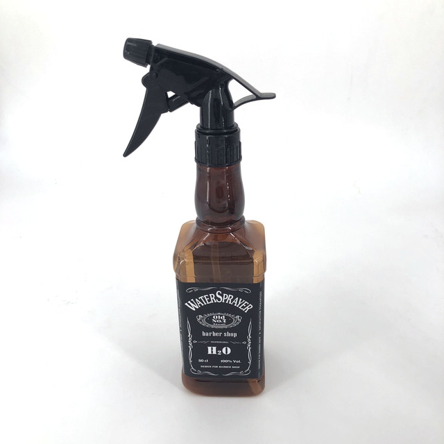 Hairdressing Spray Bottle Salon Barber Hair Tools Water Sprayer Retro Whiskey Oil Head Watering Can