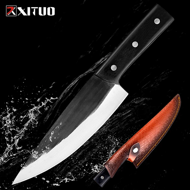 Tungsten Steel Kitchen Knife, Handmade Knives Meat