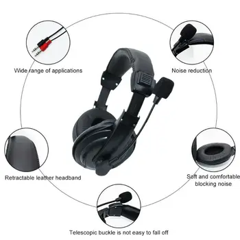 

1 PC G750 Dual 3.5mm Plug Headset Universal Lightweight Headphone with Microphone for Computers Laptops PC Gaming Accessories