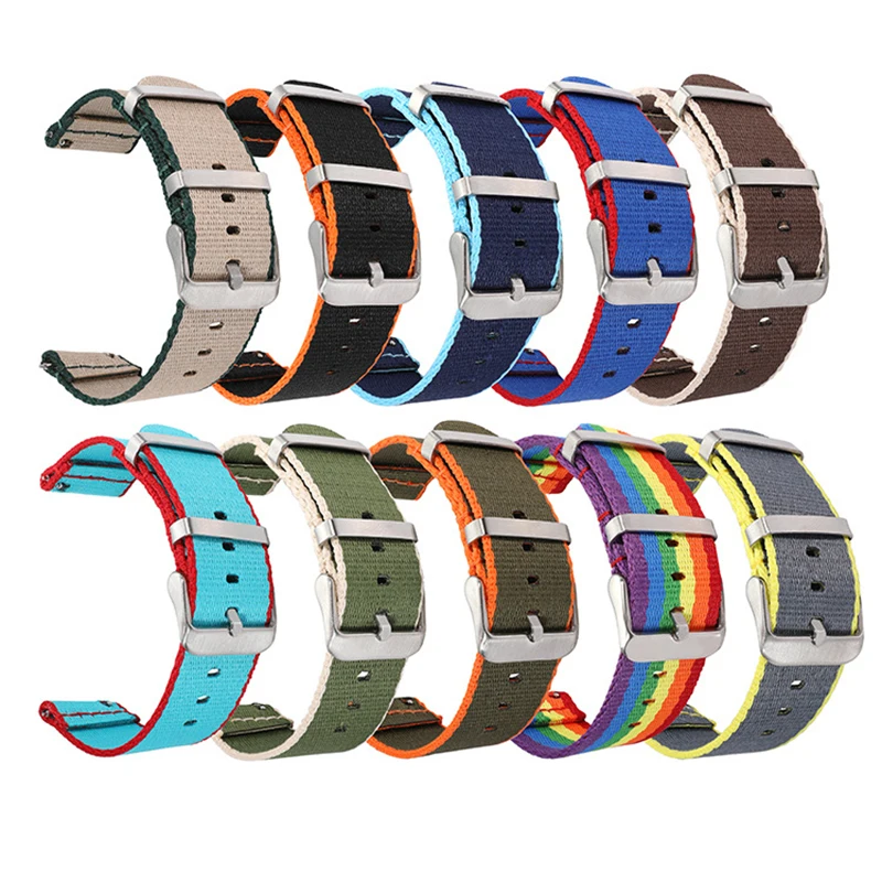 Quick Release Nylon Weave Smart Watch Strap