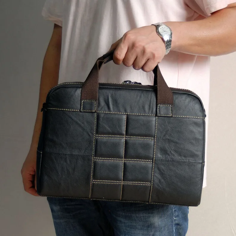 Роскошный мужской деловой портфель, сумка из натуральной кожи, высокое качество, мужские Офисные Сумки для 14 дюймов, для ноутбука, A4, файл, Causel, мужской