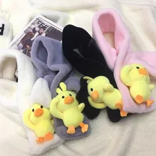 Детский Модный зимний теплый шарф, меховой воротник, плюшевый теплый милый зимний шарф для женщин, Прямая поставка, Echarpe Hiver Femme