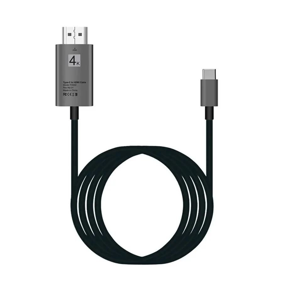 USB 3,1 type C к HDMI 2 м кабель адаптер конвертер Ultra HD 1080P 4k зарядка HDTV видео кабель для samsung Galaxy S9/S8/Note 9