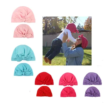 

Best Sale Baby Hat Newborn Hats Bow India Hat Winter Warm Cap Baby Turban Cap for Girls Elastic Infant Accessories Sombrero
